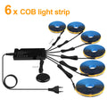 Wood Dimmable Touch Sensor Under Cabinet Collection Display COB LED Strip Light Black PCB TV Backlight Grille Wall Panel Decor